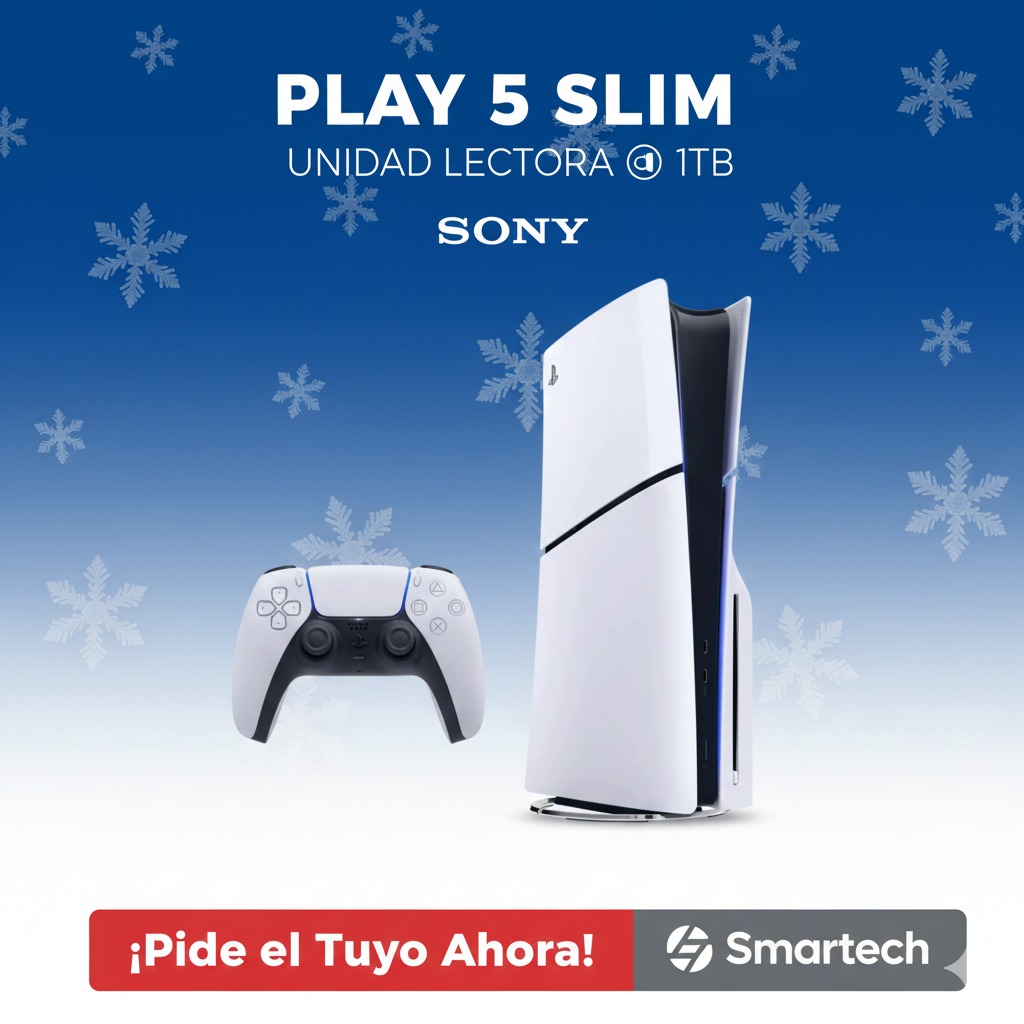 Consola PS5 Slim de Disco 1 TB Blanca